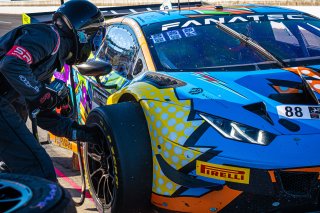 #88 Lamborghini Huracan GT3 Evo of Jason Harward and Madison Snow, Zelus Motorsports, GTWCA Pro-Am, SRO, Indianapolis Motor Speedway, Indianapolis, IN, USA, October 2021 | SRO Motorsports Group