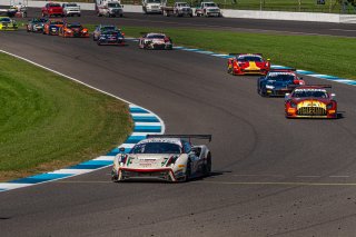 #61 Ferrari 488 GT3 of Jean-Claude Saada, Conrad Grunewald and Mark Kvamme, AF Corse, GTWCA Am, IGTC Am, SRO, Indianapolis Motor Speedway, Indianapolis, IN, USA, October 2021 | SRO Motorsports Group