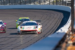 #61 Ferrari 488 GT3 of Jean-Claude Saada, Conrad Grunewald and Mark Kvamme, AF Corse, GTWCA Am, IGTC Am, SRO, Indianapolis Motor Speedway, Indianapolis, IN, USA, October 2021 | SRO Motorsports Group
