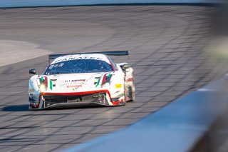#61 Ferrari 488 GT3 of Jean-Claude Saada, Conrad Grunewald and Mark Kvamme, AF Corse, GTWCA Am, IGTC Am, SRO, Indianapolis Motor Speedway, Indianapolis, IN, USA, October 2021 | SRO Motorsports Group