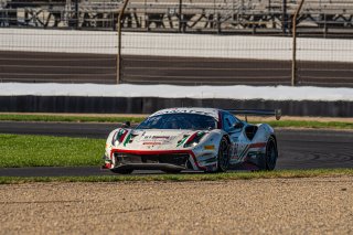 #61 Ferrari 488 GT3 of Jean-Claude Saada, Conrad Grunewald and Mark Kvamme, AF Corse, GTWCA Am, IGTC Am, SRO, Indianapolis Motor Speedway, Indianapolis, IN, USA, October 2021 | SRO Motorsports Group