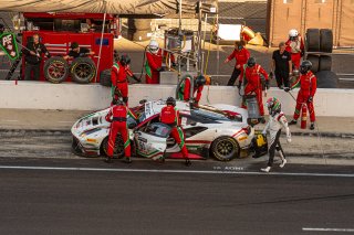 #61 Ferrari 488 GT3 of Jean-Claude Saada, Conrad Grunewald and Mark Kvamme, AF Corse, GTWCA Am, IGTC Am, SRO, Indianapolis Motor Speedway, Indianapolis, IN, USA, October 2021 | SRO Motorsports Group