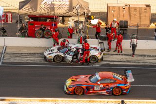 #61 Ferrari 488 GT3 of Jean-Claude Saada, Conrad Grunewald and Mark Kvamme, AF Corse, GTWCA Am, IGTC Am, SRO, Indianapolis Motor Speedway, Indianapolis, IN, USA, October 2021 | SRO Motorsports Group