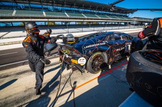 #10 Lamborghini Huracan GT3 Evo of Bill Sweedler, John Megrue, and Giacomo Altoe, TR3 Racing, IGTC GT3 Pro-Am, SRO, Indianapolis Motor Speedway, Indianapolis, IN, USA, October 2021 | SRO Motorsports Group