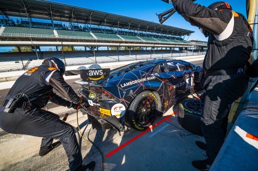 #10 Lamborghini Huracan GT3 Evo of Bill Sweedler, John Megrue, and Giacomo Altoe, TR3 Racing, IGTC GT3 Pro-Am, SRO, Indianapolis Motor Speedway, Indianapolis, IN, USA, October 2021 | SRO Motorsports Group