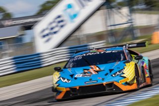 #88 Lamborghini Huracan GT3 of Jason Harward and Madison Snow, Zelus Racing, Fanatec GT World Challenge America powered by AWS, Pro-Am, SRO America, Sebring International Raceway, Sebring, FL, September 2021.
 | Regis Lefebure/SRO