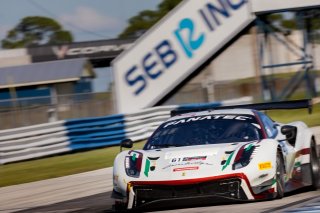 #61 Ferrari 488 GT3 of Jean-Claude Saada and Conrad Grunewald, AF Corse, Fanatec GT World Challenge America powered by AWS, Am, SRO America, Sebring International Raceway, Sebring, FL, September 2021.
 | Regis Lefebure/SRO