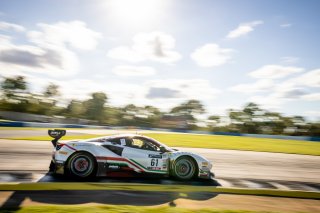 #61 Ferrari 488 GT3 of Jean-Claude Saada and Conrad Grunewald, AF Corse, Fanatec GT World Challenge America powered by AWS, Am, SRO America, Sebring International Raceway, Sebring, FL, September 2021.
 | Regis Lefebure/SRO