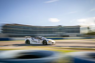 #23 Ferrari 488 GT3 of Charlie Scardina and Onofrio Triarsi, Triarsi Competizione, GT World Challenge America, AM, SRO America, Sebring International Raceway, Sebring, FL, September 2021. | Regis Lefebure/SRO