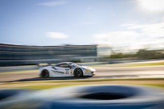 #23 Ferrari 488 GT3 of Charlie Scardina and Onofrio Triarsi, Triarsi Competizione, GT World Challenge America, AM, SRO America, Sebring International Raceway, Sebring, FL, September 2021. | Regis Lefebure/SRO