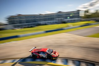 #91 Lamborghini Huracan GT3 of Jeff Burton and Vesko Kozarov, Rearden Racing, GTWCA, Pro-Am, Sebring International Raceway, Sebring, FL, September 2021. | Regis Lefebure/SRO