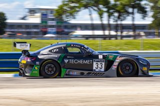 #33 Mercedes-AMG GT3 of Russell Ward and Mikael Grenier, Winward Racing, Fanatec GT World Challenge America powered by AWS, Pro, SRO America, Sebring International Raceway, Sebring, FL, September 2021.
 | Brian Cleary/SRO