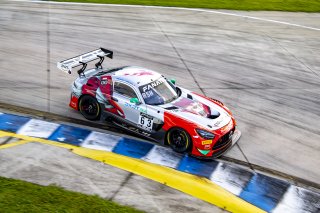 #63 Mercedes-AMG GT3 of David Askew and Ryan Dalziel, DXDT Racing, Fanatec GT World Challenge America powered by AWS, Pro-Am, SRO America, Sebring International Raceway, Sebring, FL, September 2021.
 | Brian Cleary/SRO