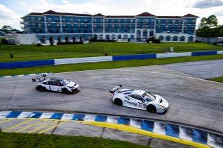 #23 Ferrari 488 GT3 of Charlie Scardina and Onofrio Triarsi, Triarsi Competizione, GT World Challenge America, AM, SRO America, Sebring International Raceway, Sebring, FL, September 2021. | Brian Cleary/SRO