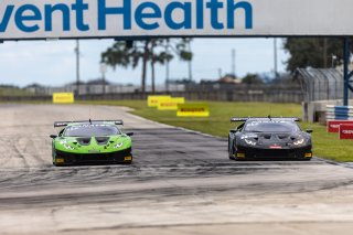 #3 Lamborghini Huracan GT3 of Jordan Pepper and Andrea Caldarelli, K-PAX Racing, GTWCA Pro, Sebring International Raceway, Sebring, FL, September 2021. | Regis Lefebure/SRO
