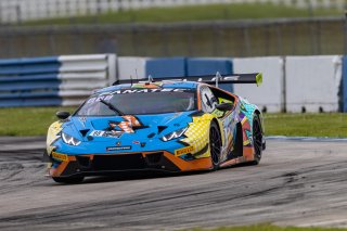 #88 Lamborghini Huracan GT3 of Jason Harward and Madison Snow, Zelus Racing, Fanatec GT World Challenge America powered by AWS, Pro-Am, SRO America, Sebring International Raceway, Sebring, FL, September 2021.
 | Regis Lefebure/SRO