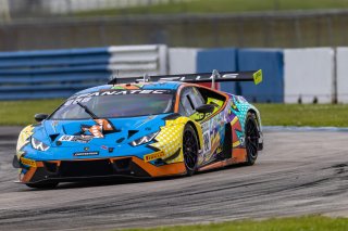 #88 Lamborghini Huracan GT3 of Jason Harward and Madison Snow, Zelus Racing, Fanatec GT World Challenge America powered by AWS, Pro-Am, SRO America, Sebring International Raceway, Sebring, FL, September 2021.
 | Regis Lefebure/SRO