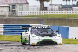 #12 Aston Martin Vantage AMR GT3 of Drew Staveley and Frank Gannett, Ian Lacy Racing, Fanatec GT World Challenge America powered by AWS, Pro-Am, SRO America, Sebring International Raceway, Sebring, FL, September 2021. | Regis Lefebure/SRO