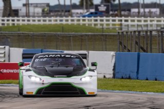 #12 Aston Martin Vantage AMR GT3 of Drew Staveley and Frank Gannett, Ian Lacy Racing, Fanatec GT World Challenge America powered by AWS, Pro-Am, SRO America, Sebring International Raceway, Sebring, FL, September 2021. | Regis Lefebure/SRO