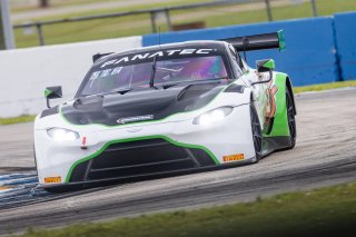 #12 Aston Martin Vantage AMR GT3 of Drew Staveley and Frank Gannett, Ian Lacy Racing, Fanatec GT World Challenge America powered by AWS, Pro-Am, SRO America, Sebring International Raceway, Sebring, FL, September 2021. | Regis Lefebure/SRO