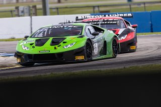 #6 Lamborghini Huracan GT3 of Corey Lewis and Giovanni Venturini, K-PAX Racing, Fanatec GT World Challenge America powered by AWS, Pro, SRO America, Sebring International Raceway, Sebring, FL, September 2021. | Regis Lefebure/SRO