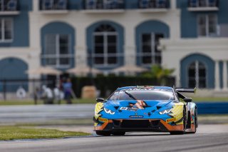 #88 Lamborghini Huracan GT3 of Jason Harward and Madison Snow, Zelus Racing, Fanatec GT World Challenge America powered by AWS, Pro-Am, SRO America, Sebring International Raceway, Sebring, FL, September 2021.
 | Regis Lefebure/SRO