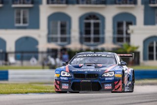 #96 BMW F13 M6 GT3 of Michael Dinan and Robby Foley, Turner Motorsport, Fanatec GT World Challenge America powered by AWS, Pro, SRO America, Sebring International Raceway, Sebring, FL, September 2021.
 | Regis Lefebure/SRO
