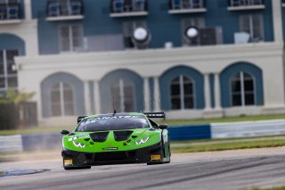 #6 Lamborghini Huracan GT3 of Corey Lewis and Giovanni Venturini, K-PAX Racing, Fanatec GT World Challenge America powered by AWS, Pro, SRO America, Sebring International Raceway, Sebring, FL, September 2021. | Regis Lefebure/SRO