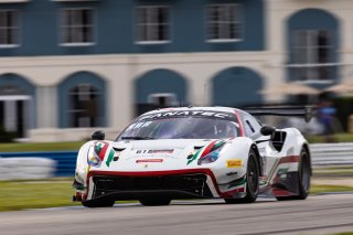 #61 Ferrari 488 GT3 of Jean-Claude Saada and Conrad Grunewald, AF Corse, Fanatec GT World Challenge America powered by AWS, Am, SRO America, Sebring International Raceway, Sebring, FL, September 2021.
 | Regis Lefebure/SRO