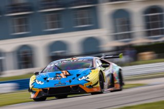 #88 Lamborghini Huracan GT3 of Jason Harward and Madison Snow, Zelus Racing, Fanatec GT World Challenge America powered by AWS, Pro-Am, SRO America, Sebring International Raceway, Sebring, FL, September 2021.
 | Regis Lefebure/SRO