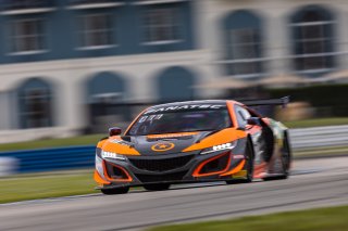 #77 Acura NSX GT3 of Rodrigo Sales and Matt McMurry, Compass Racing, Fanatec GT World Challenge America powered by AWS, Pro-Am, SRO America, Sebring International Raceway, Sebring, FL, September 2021. | Regis Lefebure/SRO
