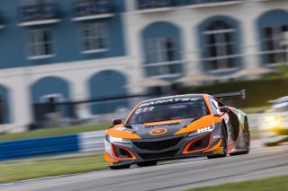 #77 Acura NSX GT3 of Rodrigo Sales and Matt McMurry, Compass Racing, Fanatec GT World Challenge America powered by AWS, Pro-Am, SRO America, Sebring International Raceway, Sebring, FL, September 2021. | Regis Lefebure/SRO