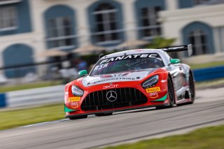 #63 Mercedes-AMG GT3 of David Askew and Ryan Dalziel, DXDT Racing, Fanatec GT World Challenge America powered by AWS, Pro-Am, SRO America, Sebring International Raceway, Sebring, FL, September 2021.
 | Regis Lefebure/SRO