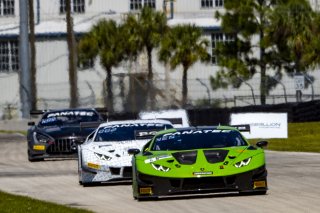 #6 Lamborghini Huracan GT3 of Corey Lewis and Giovanni Venturini, K-PAX Racing, Fanatec GT World Challenge America powered by AWS, Pro, SRO America, Sebring International Raceway, Sebring, FL, September 2021. | Brian Cleary/SRO