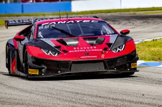 #91 Lamborghini Huracan GT3 of Jeff Burton and Vesko Kozarov, Rearden Racing, GTWCA, Pro-Am, Sebring International Raceway, Sebring, FL, September 2021. | Brian Cleary/SRO