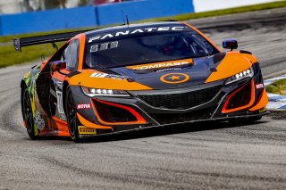#77 Acura NSX GT3 of Rodrigo Sales and Matt McMurry, Compass Racing, Fanatec GT World Challenge America powered by AWS, Pro-Am, SRO America, Sebring International Raceway, Sebring, FL, September 2021. | Brian Cleary/SRO