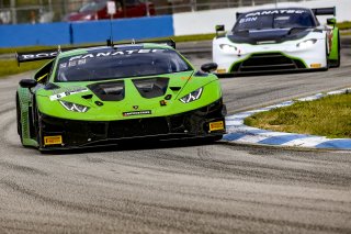 #6 Lamborghini Huracan GT3 of Corey Lewis and Giovanni Venturini, K-PAX Racing, GTWCA Pro, Sebring International Raceway, Sebring, FL, September 2021. | Brian Cleary/SRO