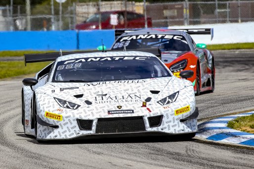 #9 Lamborghini Huracan GT3 of Dennis Lind and Giacomo Altoe, TR3 Racing, Fanatec GT World Challenge America powered by AWS, Pro-Am, SRO America, Sebring International Raceway, Sebring, FL, September 2021 | Brian Cleary/SRO