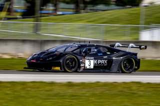 #3 Lamborghini Huracan GT3 of Andrea Caldarelli and Jordan Pepper, K-PAX Racing, GT World Challenge America, Pro, SRO America, Sebring International Raceway, Sebring, FL, September 2021. | Brian Cleary/SRO