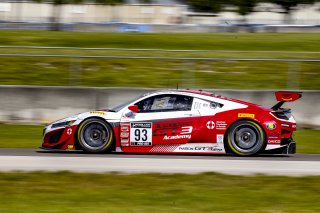 #93 Acura NSX GT3 of Taylor Hagler and Dakota Dickerson, Racers Edge Motorsports, Fanatec GT World Challenge America powered by AWS, Pro-Am, SRO America, Sebring International Raceway, Sebring, FL, September 2021. | Brian Cleary/SRO