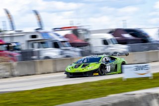 #6 Lamborghini Huracan GT3 of Corey Lewis and Giovanni Venturini, K-PAX Racing, Fanatec GT World Challenge America powered by AWS, Pro, SRO America, Sebring International Raceway, Sebring, FL, September 2021. | Brian Cleary/SRO