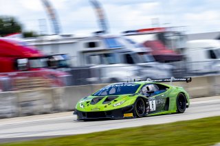 #6 Lamborghini Huracan GT3 of Corey Lewis and Giovanni Venturini, K-PAX Racing, Fanatec GT World Challenge America powered by AWS, Pro, SRO America, Sebring International Raceway, Sebring, FL, September 2021. | Brian Cleary/SRO