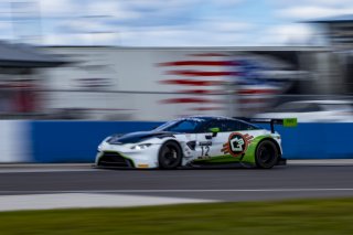 #12 Aston Martin Vantage AMR GT3 of Drew Staveley and Frank Gannett, Ian Lacy Racing, Fanatec GT World Challenge America powered by AWS, Pro-Am, SRO America, Sebring International Raceway, Sebring, FL, September 2021. | Brian Cleary/SRO