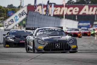 #33 Mercedes-AMG GT3 of Russell Ward and Mikael Grenier, Winward Racing, Fanatec GT World Challenge America powered by AWS, Pro, SRO America, Sebring International Raceway, Sebring, FL, September 2021.
 | Brian Cleary/SRO