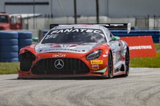 #63 Mercedes-AMG GT3 of David Askew and Ryan Dalziel, DXDT Racing, Fanatec GT World Challenge America powered by AWS, Pro-Am, SRO America, Sebring International Raceway, Sebring, FL, September 2021.
 | Brian Cleary/SRO