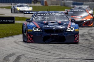 #96 BMW F13 M6 GT3 of Michael Dinan and Robby Foley, Turner Motorsport, Fanatec GT World Challenge America powered by AWS, Pro, SRO America, Sebring International Raceway, Sebring, FL, September 2021.
 | Brian Cleary/SRO