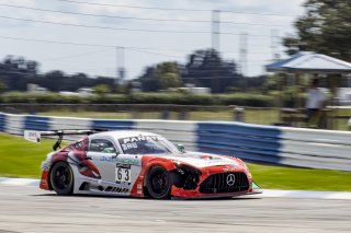 #63 Mercedes-AMG GT3 of David Askew and Ryan Dalziel, DXDT Racing, Fanatec GT World Challenge America powered by AWS, Pro-Am, SRO America, Sebring International Raceway, Sebring, FL, September 2021.
 | Brian Cleary/SRO
