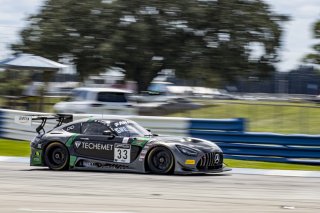 #33 Mercedes-AMG GT3 of Russell Ward and Mikael Grenier, Winward Racing, Fanatec GT World Challenge America powered by AWS, Pro, SRO America, Sebring International Raceway, Sebring, FL, September 2021.
 | Brian Cleary/SRO