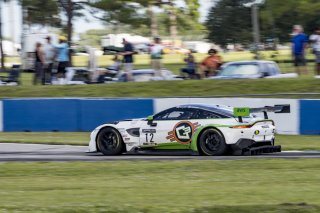 #12 Aston Martin Vantage AMR GT3 of Drew Staveley and Frank Gannett, Ian Lacy Racing, Fanatec GT World Challenge America powered by AWS, Pro-Am, SRO America, Sebring International Raceway, Sebring, FL, September 2021. | Brian Cleary/SRO