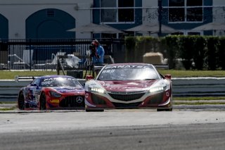 #93 Acura NSX GT3 of Taylor Hagler and Dakota Dickerson, Racers Edge Motorsports, Fanatec GT World Challenge America powered by AWS, Pro-Am, SRO America, Sebring International Raceway, Sebring, FL, September 2021. | Brian Cleary/SRO